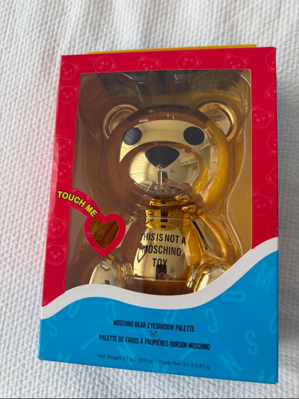 Moschino x Sephora Blue Bear Eyeshadow Palette Box